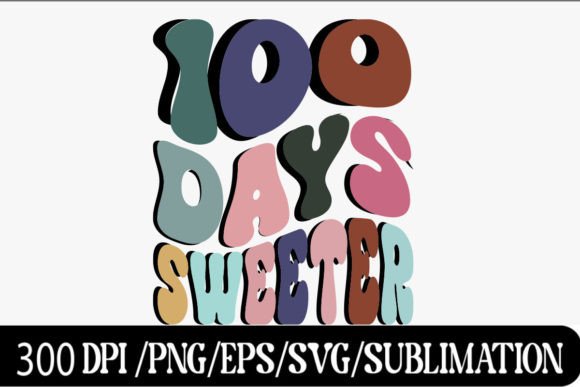Girl 100 Days Graphics for T-Shirt Designs