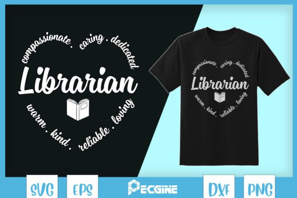 Librarian School Library SVG for Graphics & T-Shirt Designs