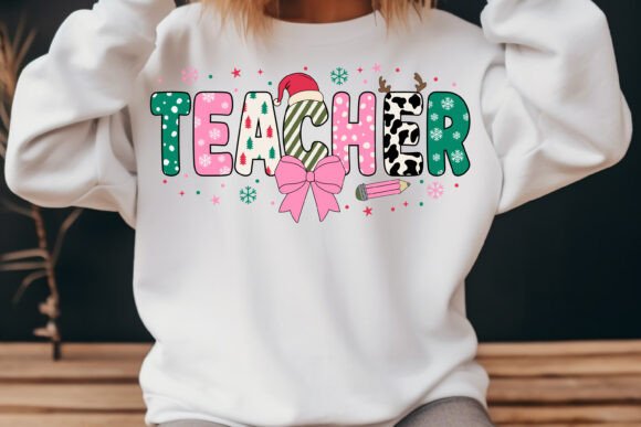 Reviewing the Pink Christmas Teacher Retro SVG