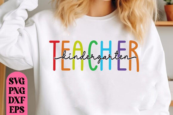Teacher Kindergarten Graphics for T-Shirt Designs