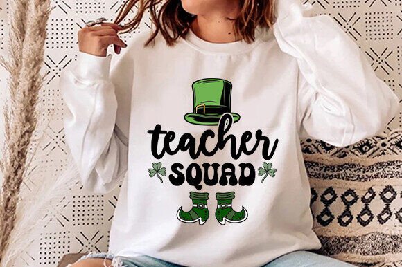 Teacher Squad SVG: St. Patrick’s Day Graphics for T-Shirt Designs
